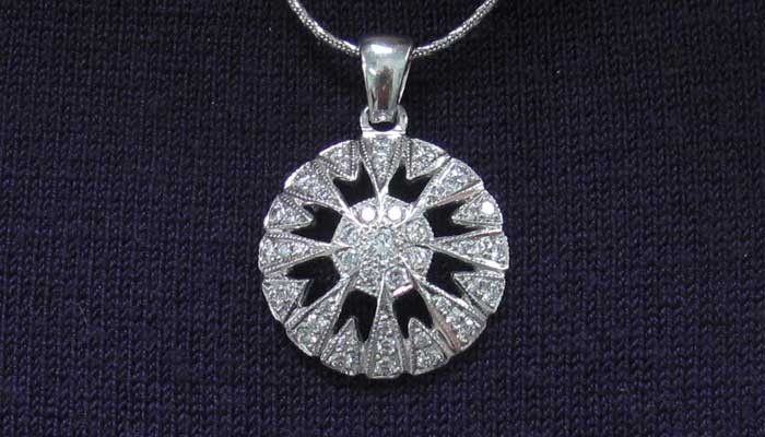 custom made diamond pendant