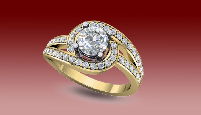 custom diamond ring