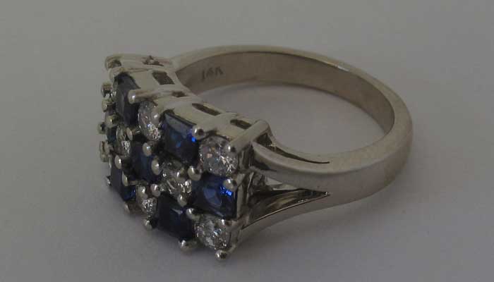 diamond sapphire ring 