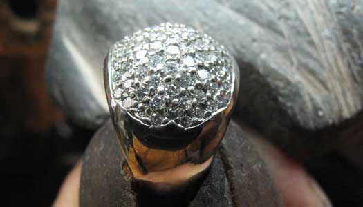 sample of diamond ring setting 